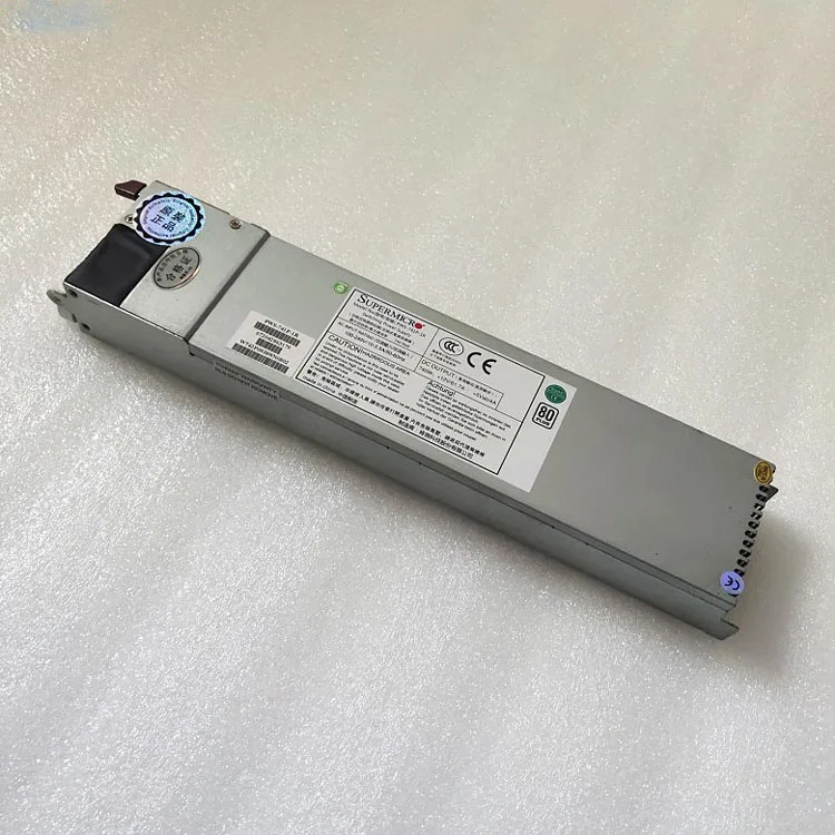Supermicro PWS-741P-1R 740W 1U 80 플러스 플래티넘 이중화 단일 출력 전원공급장치 모듈