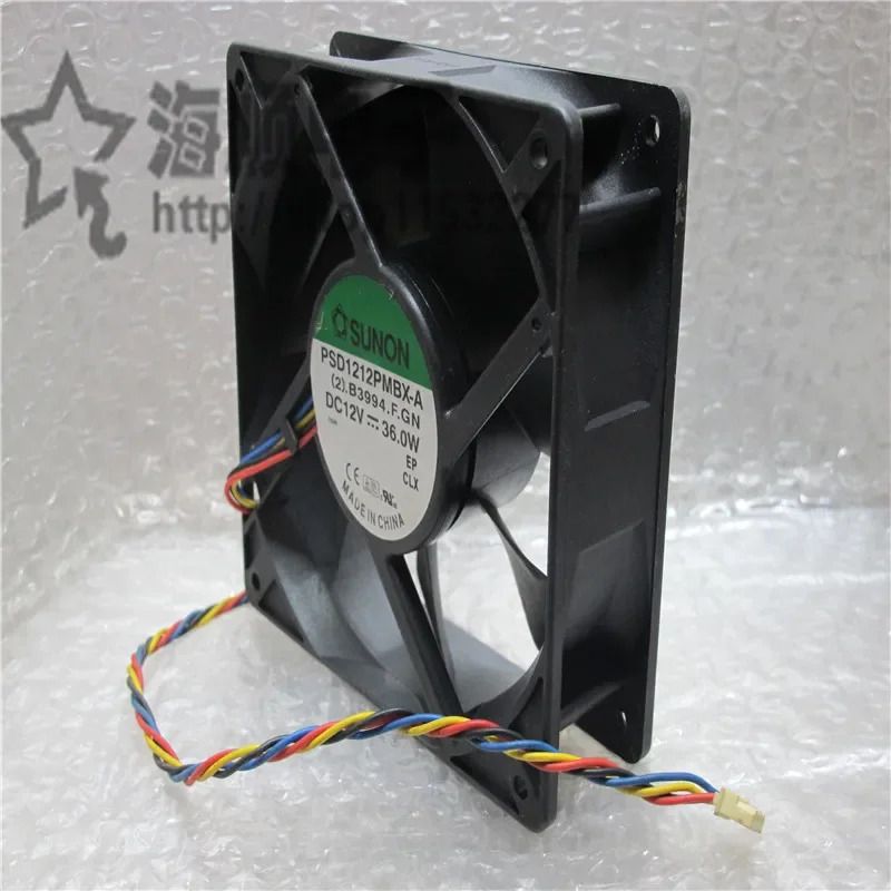 SUNON PSD1212PMBX-A 2.B3994.F.GN DC 12V 36W mm 4 와이어 서버 냉각팬