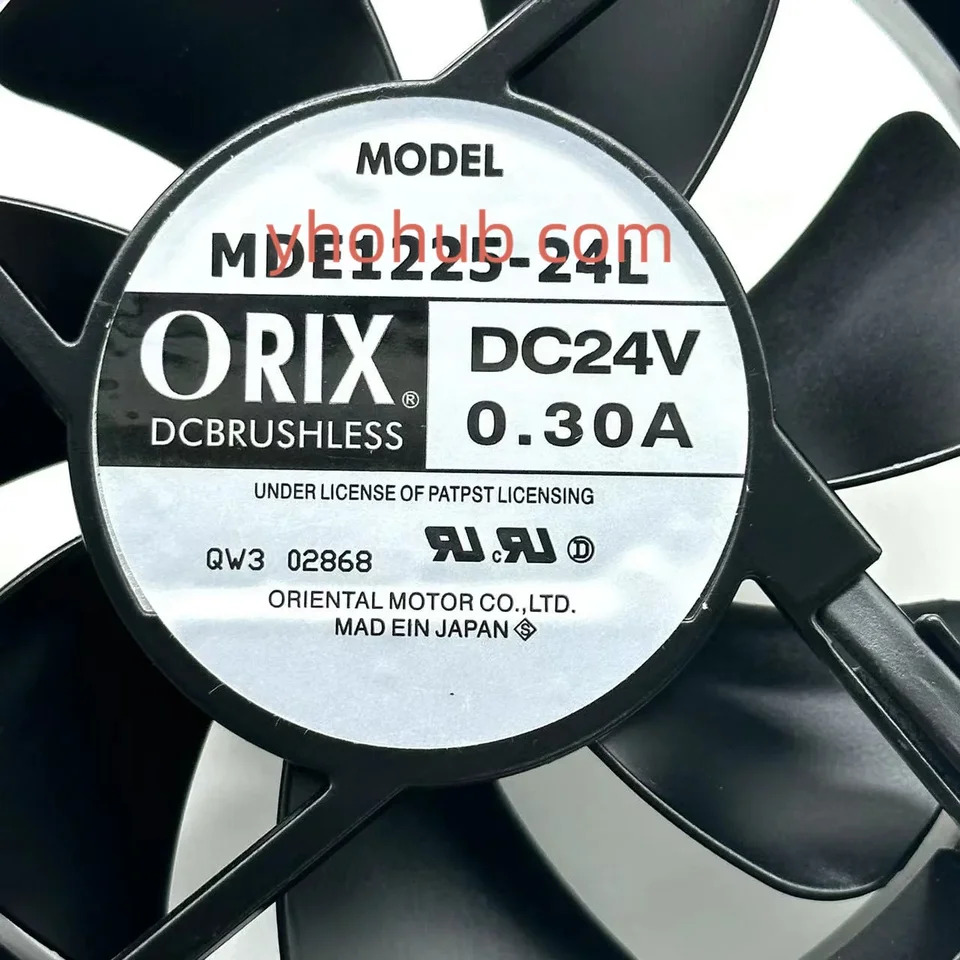 ORIX MDE1225-24L 냉각팬 AC 24V 0.30A 120x120x25mm 3 선
