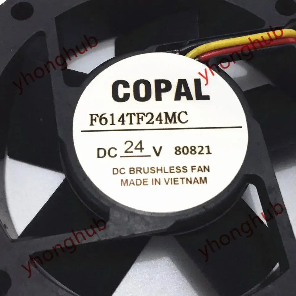 COPAL 서버 냉각팬 DC 24V 60x60x15mm 3 선 F614TF24MC