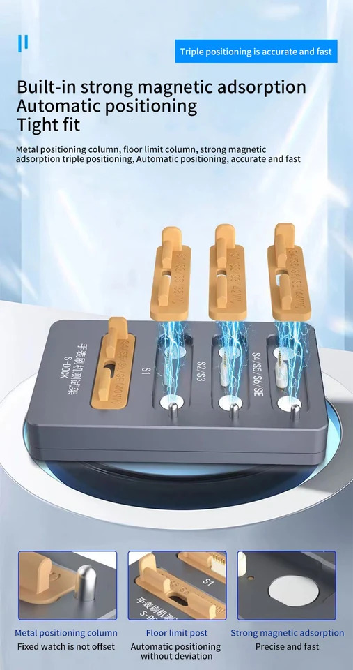 S-DOCK 시계 브러시 재부팅 복원 테스터 도구 화면 터치 오류 수리