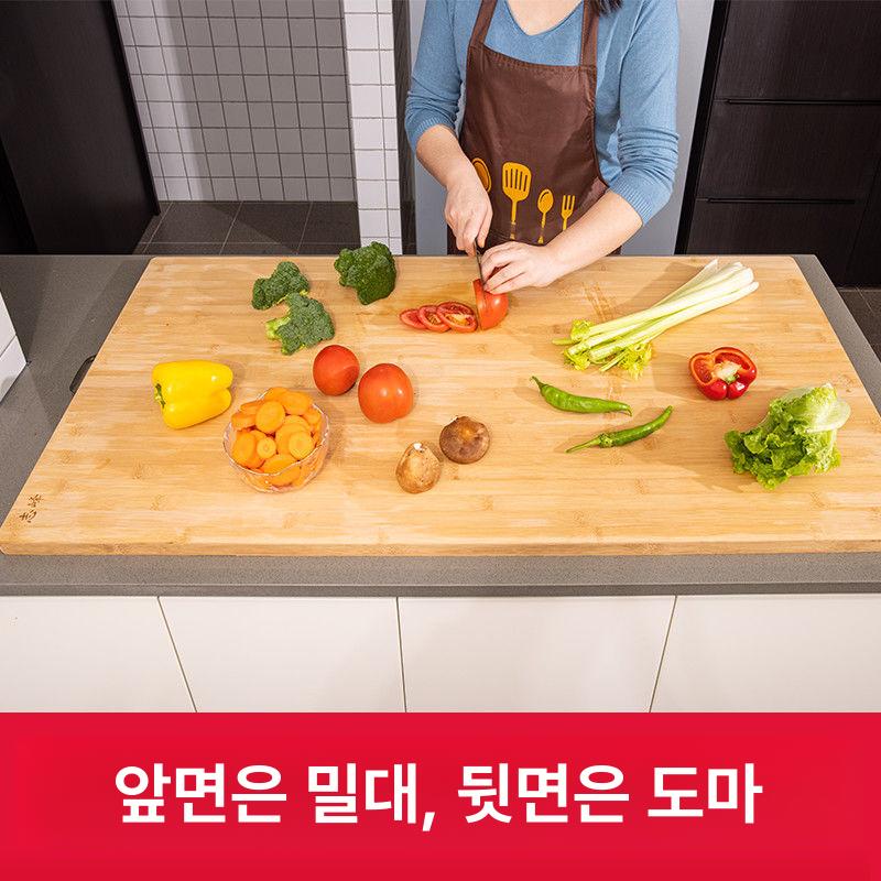 반죽판 제빵작업대 대형나무도마 베이커리 교자보드 목재 조리 대형도마 제빵용 - 상세 이미지 4