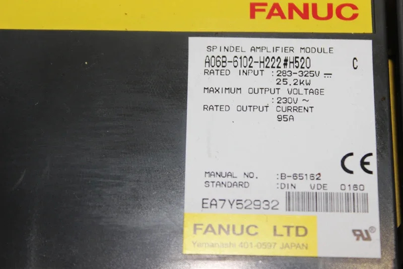 Fanuc 서보 드라이브 A06B-6102-H222 CNC 기계앰프 모듈 신 H520
