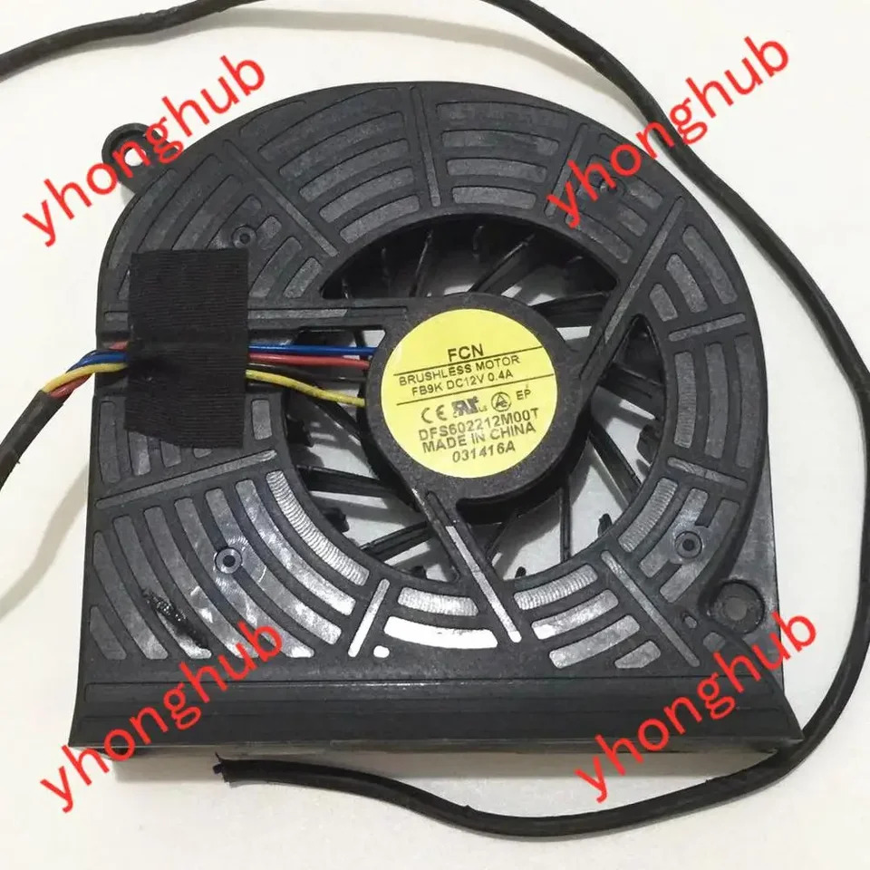 FCN DFS602212M00T FB9K DC 12V 0.40A 4 와이어 서버 냉각팬