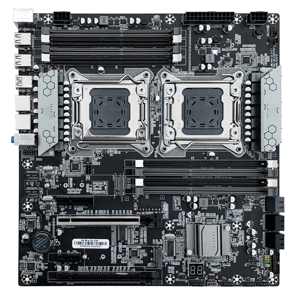 JGINYUE X79-D8 LGA 2011 DDR3 512GB PCI-E 3.0 E- 데스크탑 마더보드X79