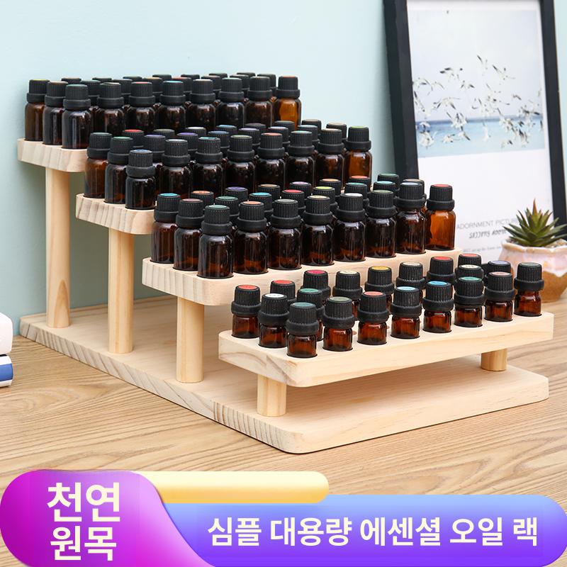 대용량 오일거치대 원목선반 수납스탠드 보관함 정리대 진열장 오일랙 케이스 - 상세 이미지 2