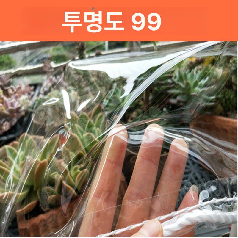 투명 천막 커튼 원단 캐노피 방수천 야외 방수포 우레탄창 메쉬 어닝 농막 덮개 밀폐 - 상세 이미지 3