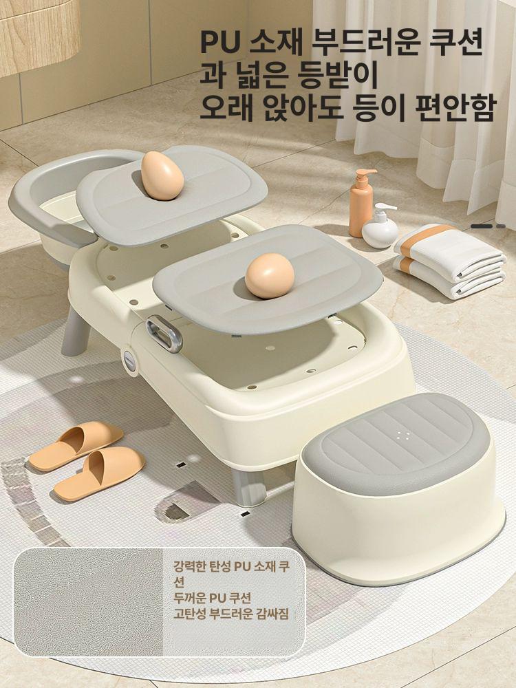접이식 침대 샴푸베드 간이 성인샴푸의자 성인용 머리감는의자 복지용구 보조기 - 상세 이미지 4