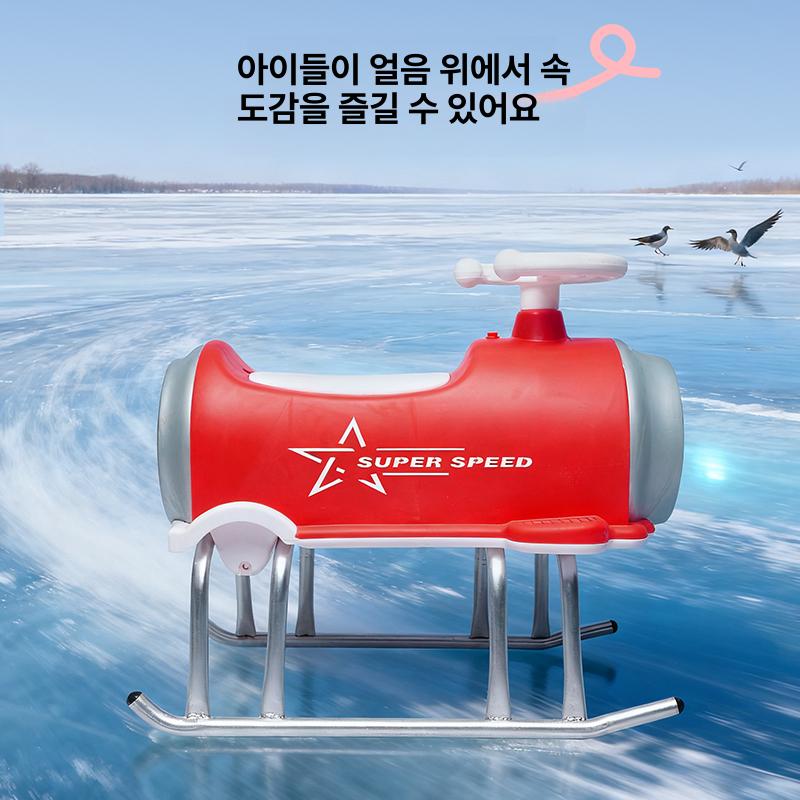 귀여운 썰매 어린이 레저 남아 아이들이 여아 스노우 기모 보온 - 상세 이미지 4