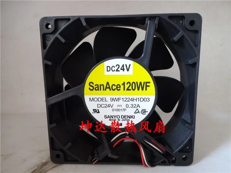 SANYO Denki 3 선 서버 냉각팬 9WF1224H1D03 DC 24V 0.32A mm