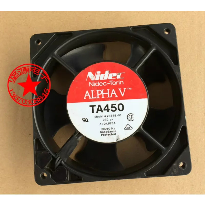 Nidec A28678-10 서버 냉각팬 AC 230V 0.13A mm