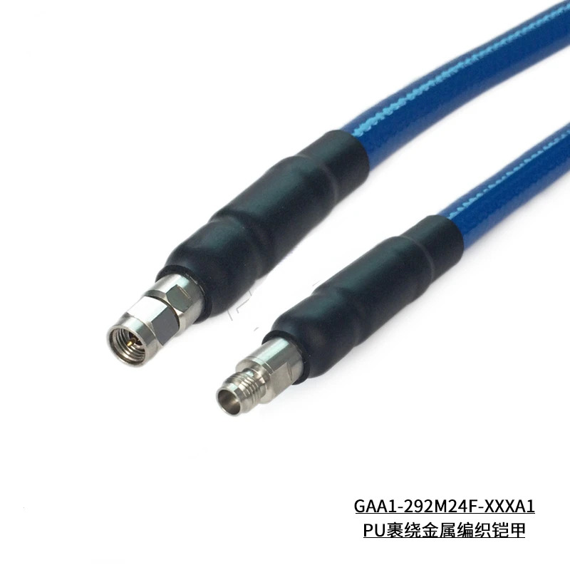 2.92mm 수-2.4mm 암 저손실 케이블 연결 142A 40G 아머드 GAA1