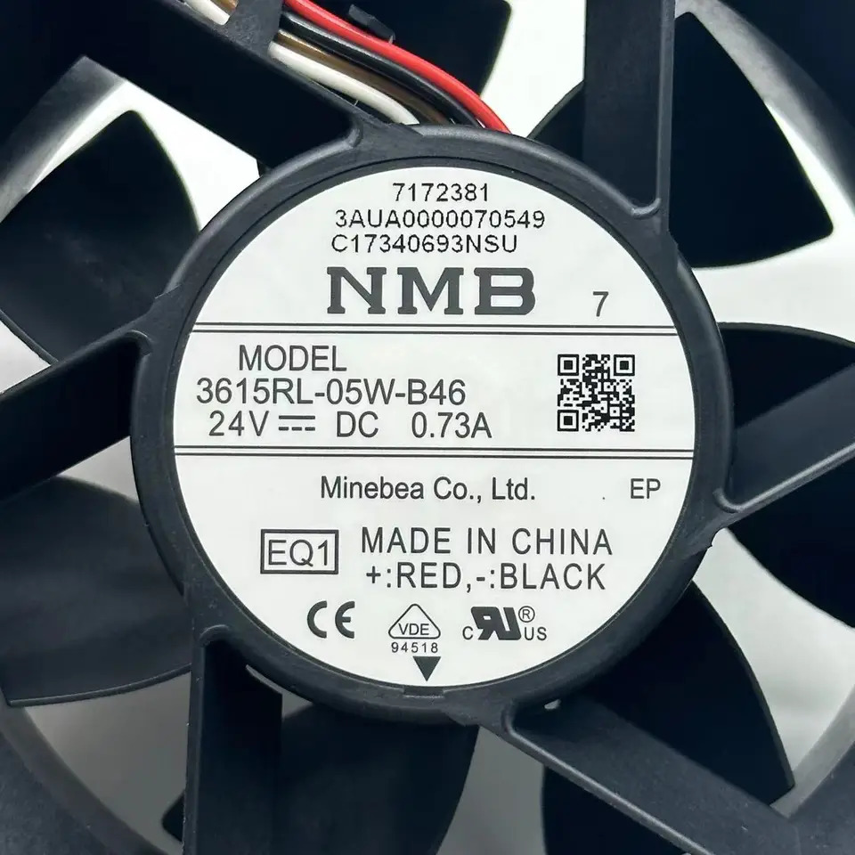 NMB-MAT 3615RL-05W-B46 EQ1 EQ2 DC 24V 0.73A mm 4 선 서버 냉각팬