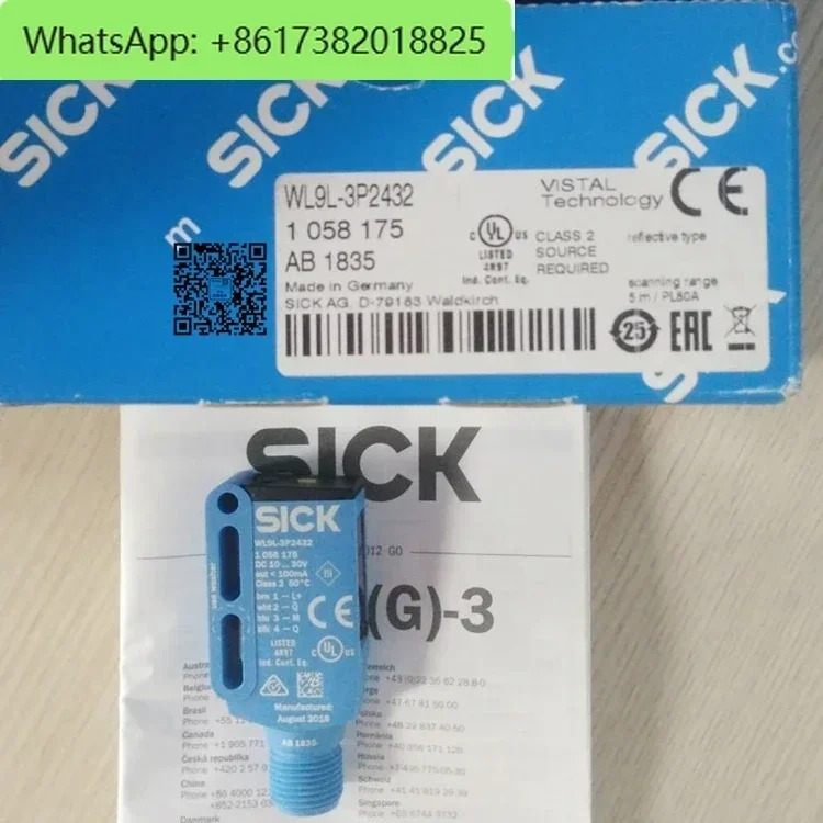 WL9L-3P2432 광전스위치 센서 WL9L-3P2432S01 WL9L-3P2432S02 1058175 SICK 오리지널 레이저