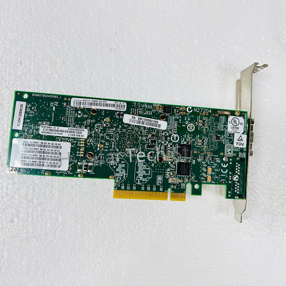 IBM EN0S/EN0U PCIe3 4 포트 10Gbx2  1GbEx2 네트워크 어댑터 00E2715 00E2719