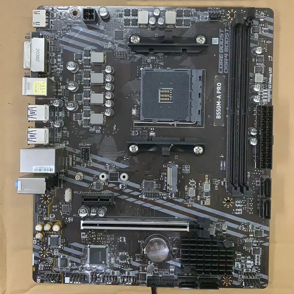 B550M-A PRO 마더보드 AM4 DDR4 64G SATA3 M.2 PCI-E4.0 USB 3.2 Gen1 마이크로 PC 지지대 3 세대