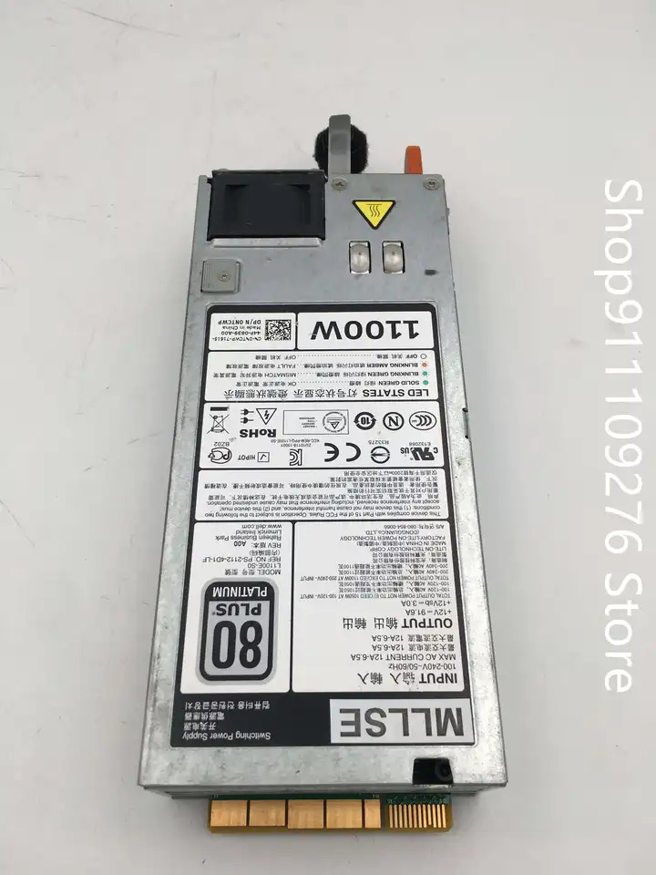 DELL R620 R720 R820 PSU 서버 전원공급장치 L1100E-S0 E1100E-S0 GYH9V MAX 1100W