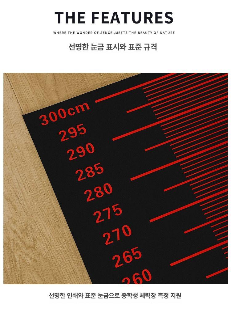 전용 멀리뛰기매트 미끄럼방지 논슬립 바닥 패드 체대체고입시 제자리 측정 안전 - 상세 이미지 2