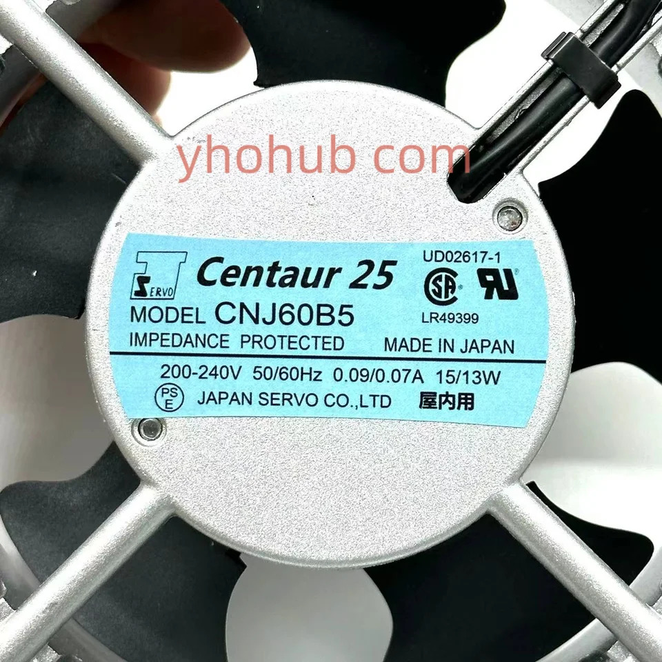 Nidec CNJ60B5 AC 220V 15W mm 2핀 서버 냉각팬