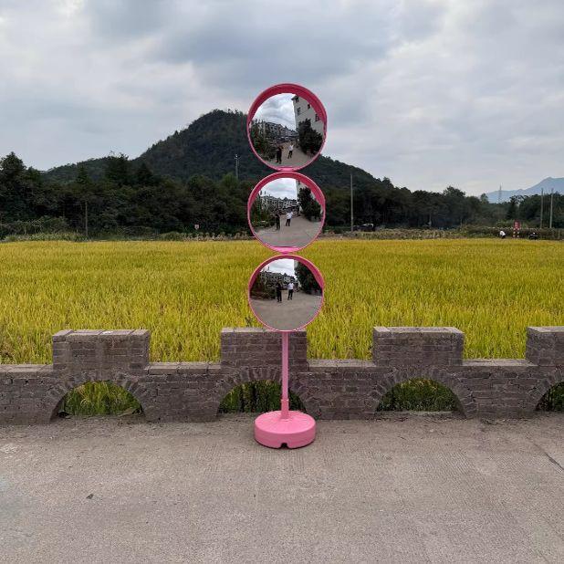 광각 볼록거울 스탠드 야외 주차장 인테리어 사각지대 오목거울 코너 소품 안전 - 상세 이미지 3