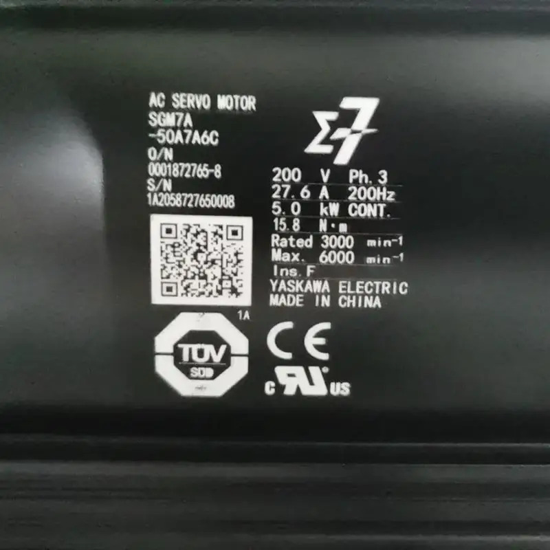 Yaskawa 서보모터 신형 SGM호환7A-50A7A6C 신속