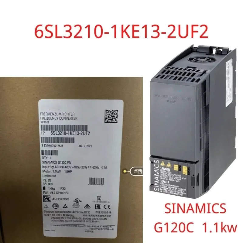 SINCS G120C 정격 전력 1.1 KW 6SL3210-1KE13-2UF2 6SL3210 1KE13 2UF2 신