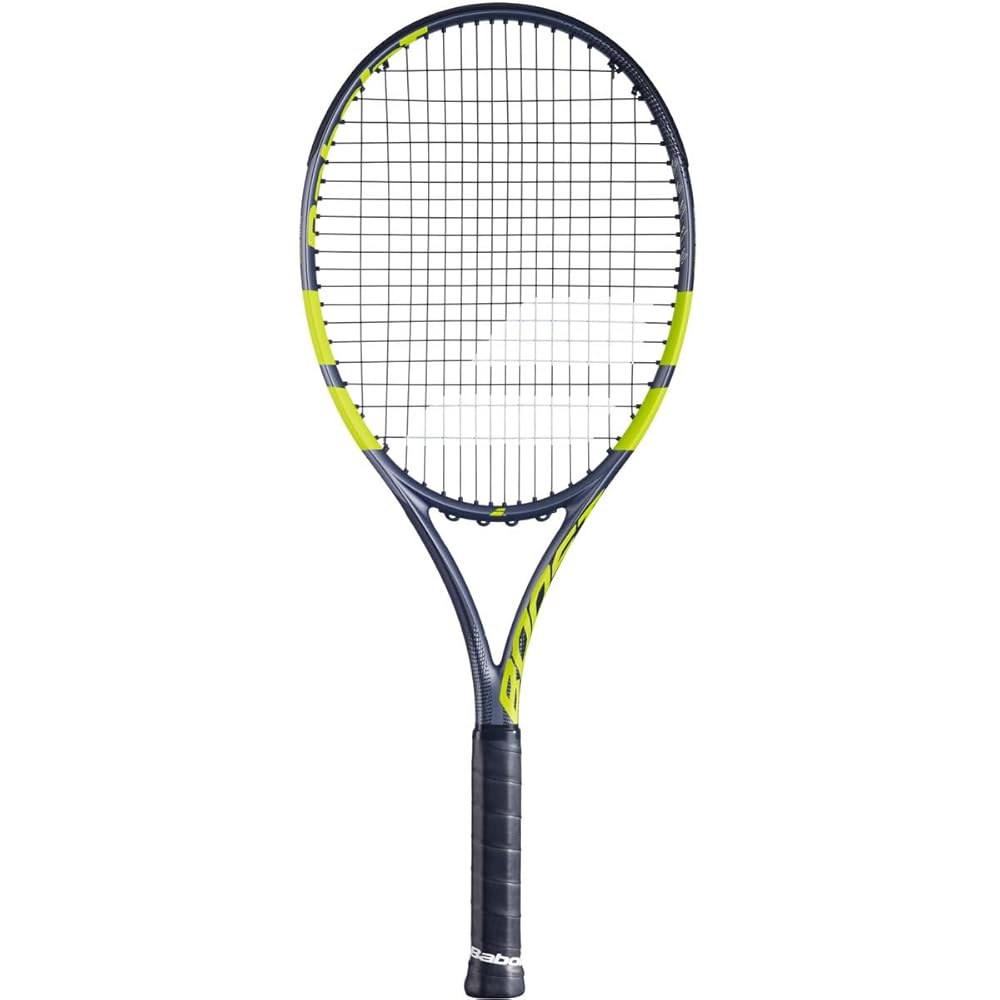 Babolat Boost Aero 스트링 테니스 라켓, 그린/옐로우 그레이 그립) (10.2cm(4 1/4인치) 4 1/4 Grip - 상품 이미지