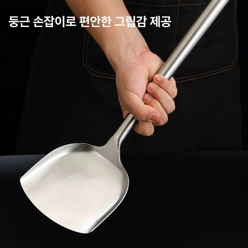 스테인레스 스텐국자 대형 주방 식당 스텐바가지 단체급식국자 조리도구 올스텐 - 상세 이미지 5
