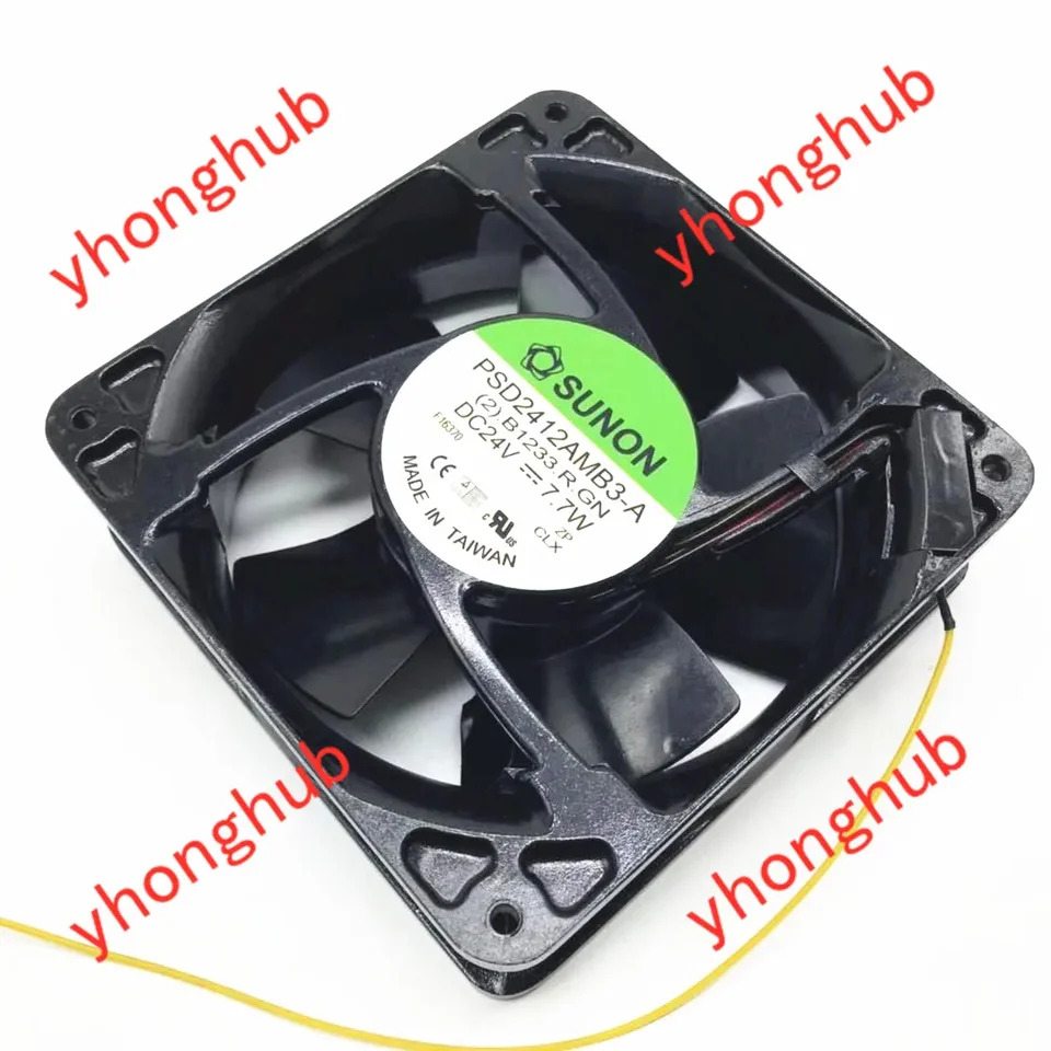SUNON 서버 냉각팬 PSD2412AMB3-A 2.B1233.R.GN DC 24V 7.7W mm