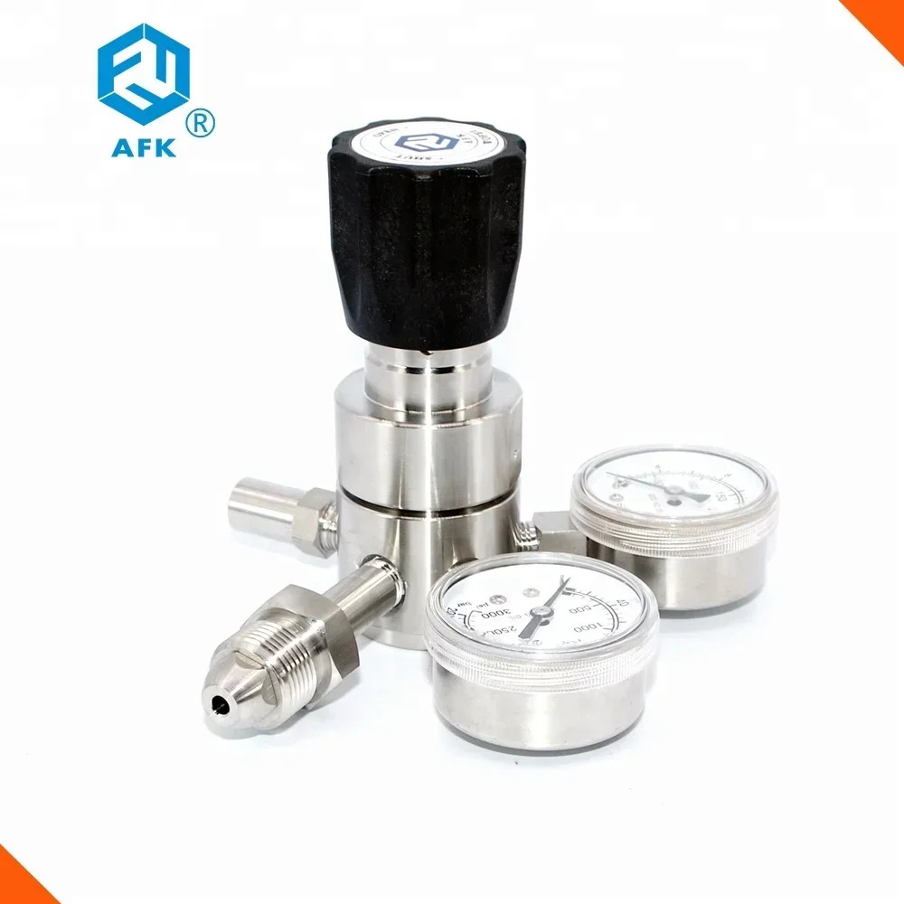 안전 밸브가 CGA320 고압 CO2 조절기