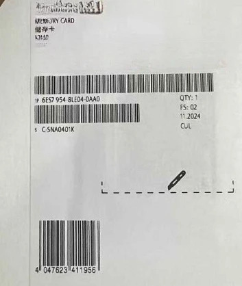 S7-1200/1500 메모리 카드 6ES7954-8LC/LE04/LF04/LL/LP/8LT-0AA0