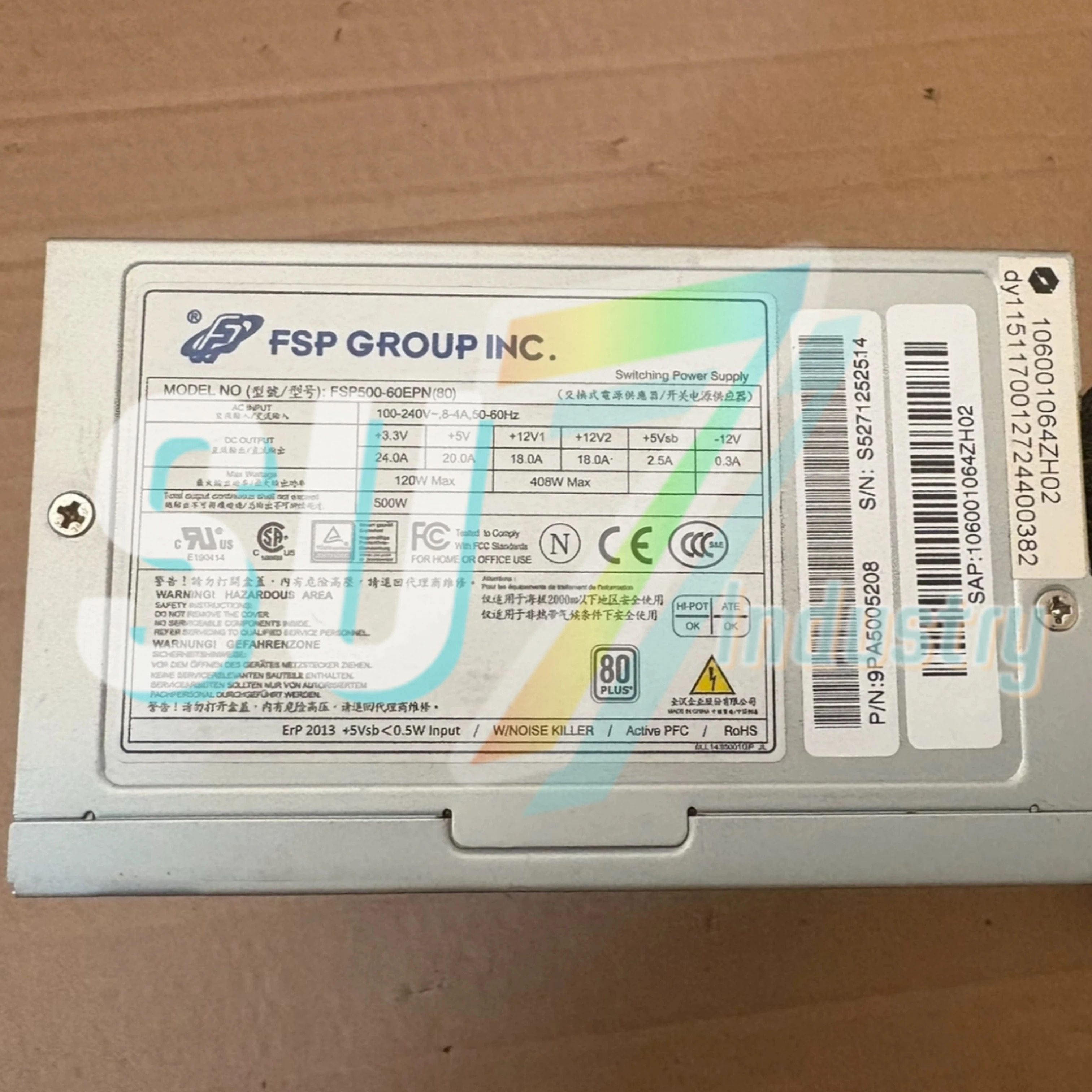 산업컴퓨터 전원공급장치 원본 FSP500-60EPN80 FSP500-60GHC FSP500-60PFG FSP500-60WSA-5K FSP500-70AGB