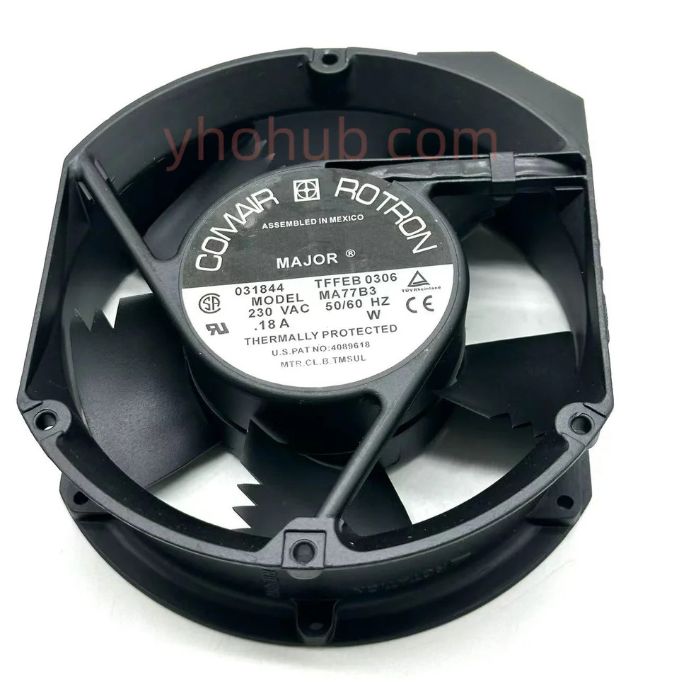Comair 로트론 서버 냉각팬 AC 230V 0.18A 172x150x55mm MA77B3