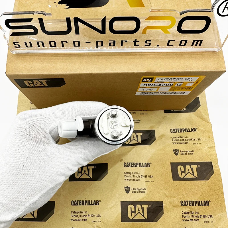 굴착기는 Caterpillar Cat 320D 분사 장치 노즐 326-4700 32F61-00062 295-9130 C6 C6.4 엔진 장치를 분해합니다