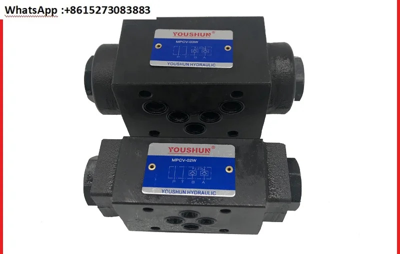 양방향 유압 잠금 압력 유지 밸브 제어 체크밸브 MPCV-03W MPCV-03A MPCV-03B