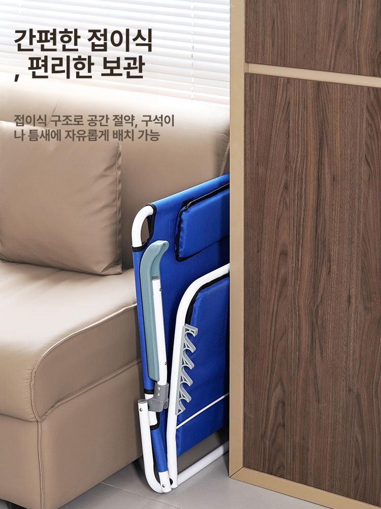 쿠션 접이식의자 각도조절 발판 안락 접의자 좌식의자 휴식 접는의자 등받이의자 - 상세 이미지 5