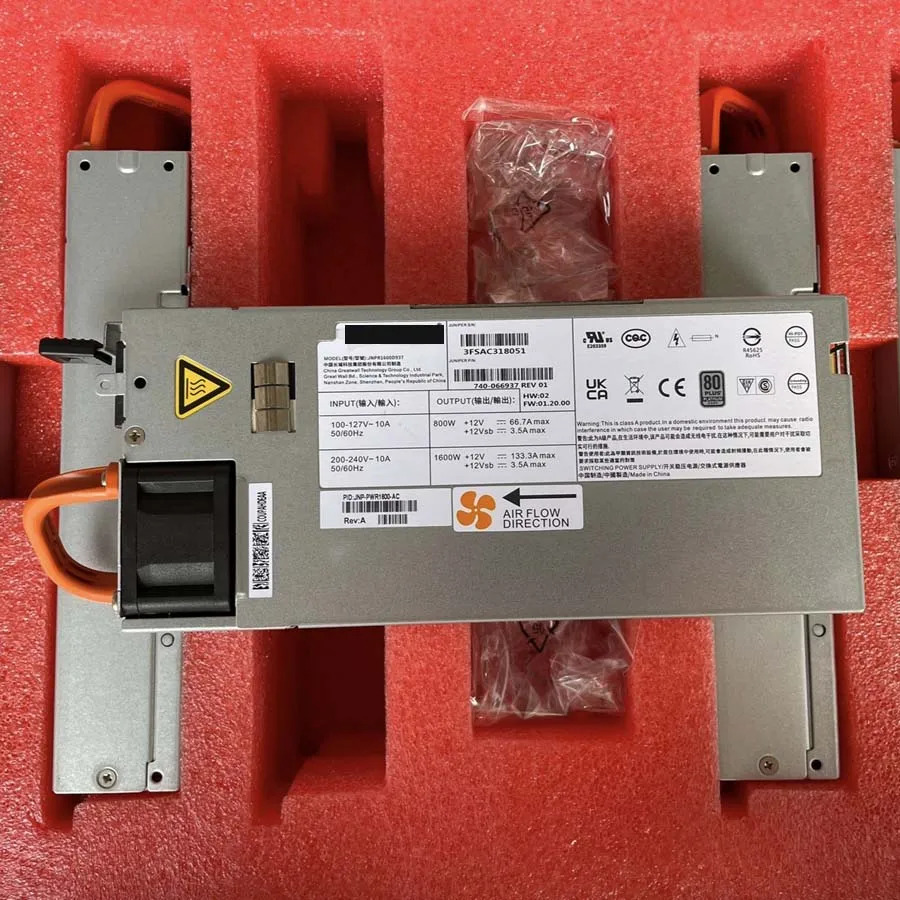 Juniper JNP-PWR1600-AC 범AC 전원공급장치 1600W 740-원본 066937 JNPR1600D937