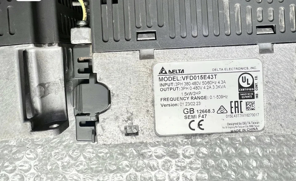 VFD-E 인버터 주파수 변환기 VFD015E43T 380V 460V 0.75KW VFD007E43T 1.5KW
