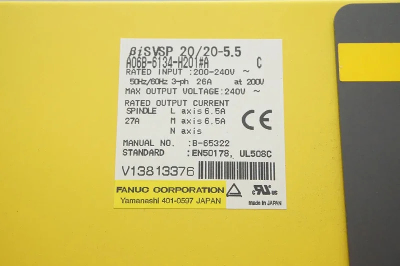 Fanuc 서보 드라이브 A06B-6134-H201 CNC 기계앰프 모듈 신