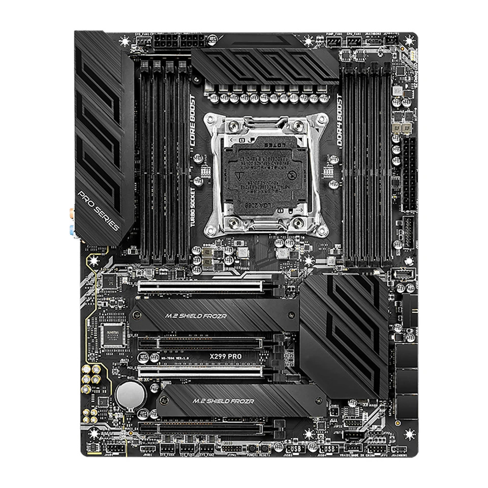 X299 PRO LGA2066 DDR4 M.2 x 2 SATA3 6 256GB 마더보드 미세 신