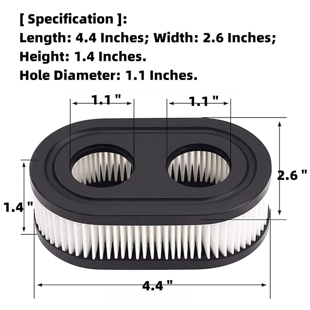 (10PK) 593260 798452 334404 잔디 깎는 675exi 09P00 기계 필터, 시리즈, 5432 Troy 호환, 클리너용 엔진 5432k 725exi 550ex - 상세 이미지 2