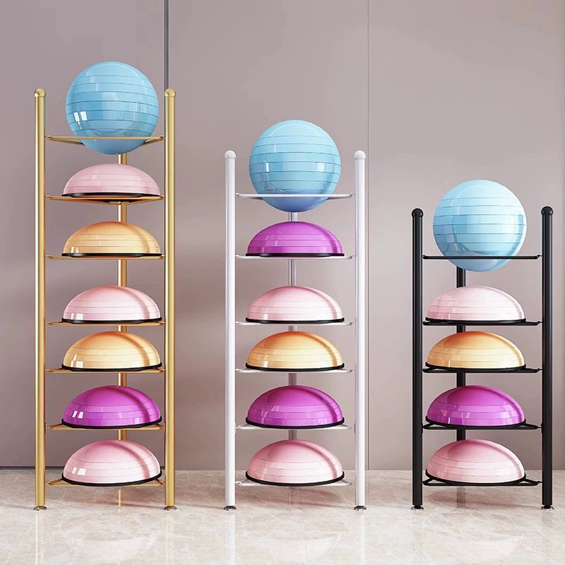 보수볼 정리대 짐볼 헬스장 보관대 볼 피트니스 밸런스볼 필라테스 수납함 하프 - 상세 이미지 2