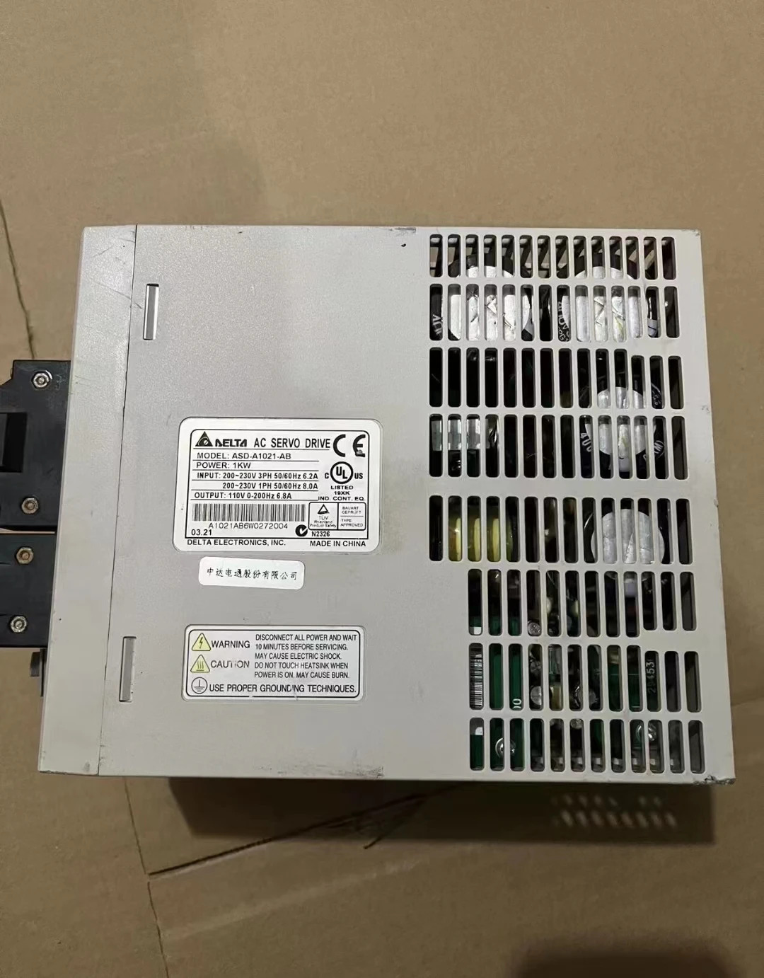 ASD-A1021-AB 리퍼 서보 드라이브 1kW 기능 작동 OK