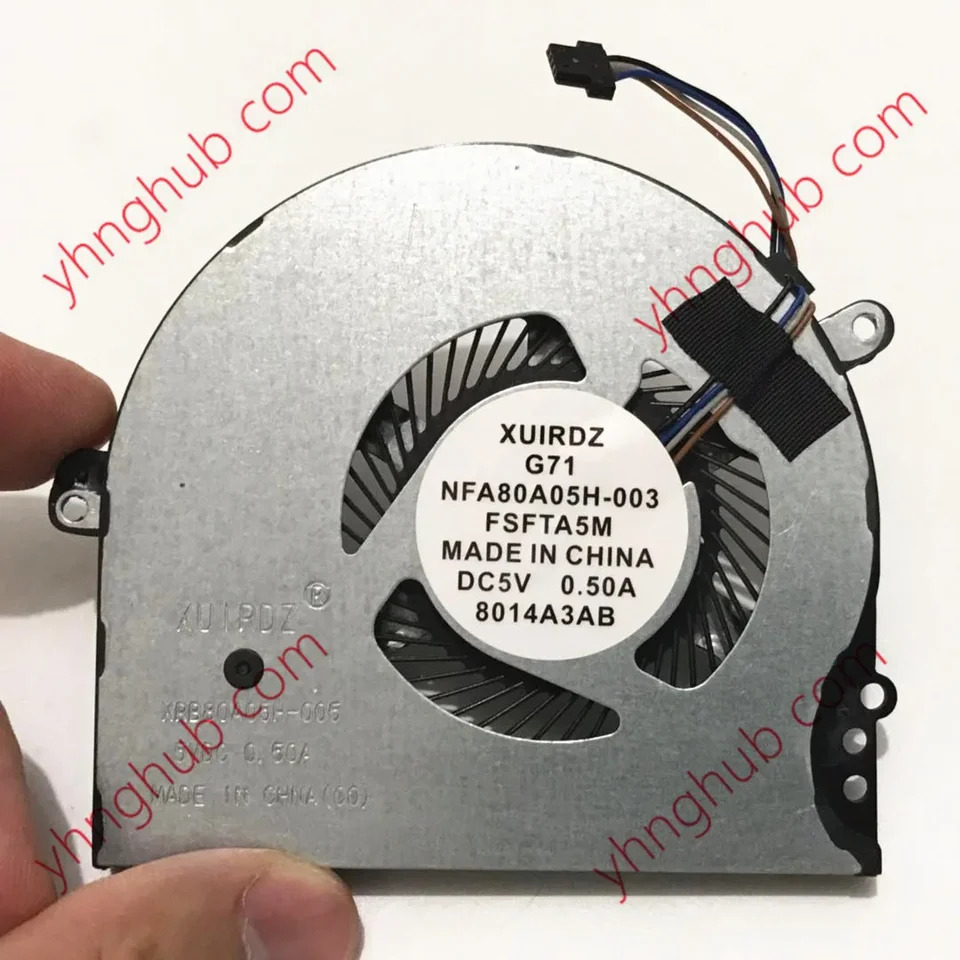 4 와이어 서버 냉각팬 G71 NFB80A05H-003 FSFTB5M 927918-001 DC 5V 0.5A