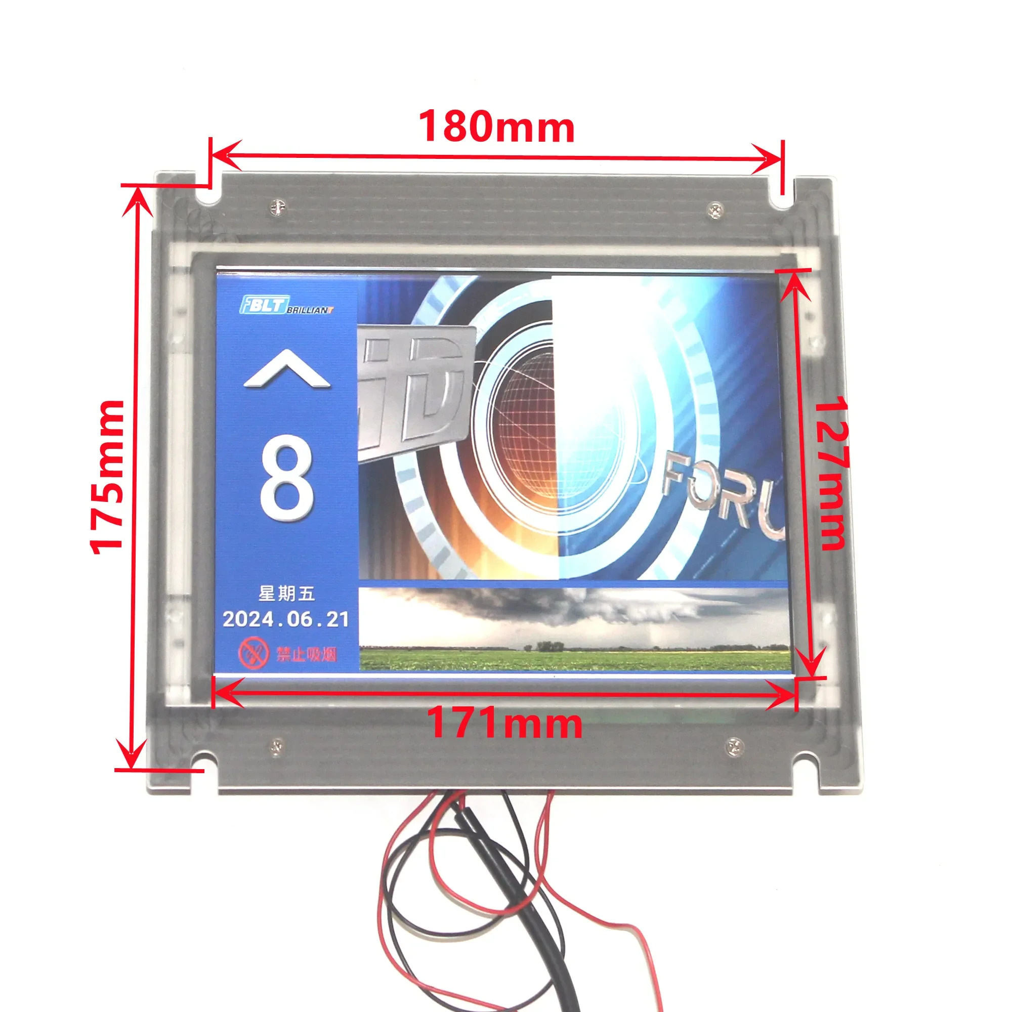 BLT 엘리베이터 8.4 인치 TFT 차 색깔 LCD 디스플레이 EHCL-084F 084E