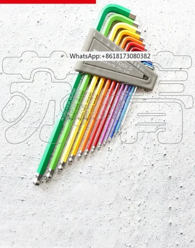 레인보우 육각 렌치 확장 볼 헤드 PB 212 LH-5/6/10 RB