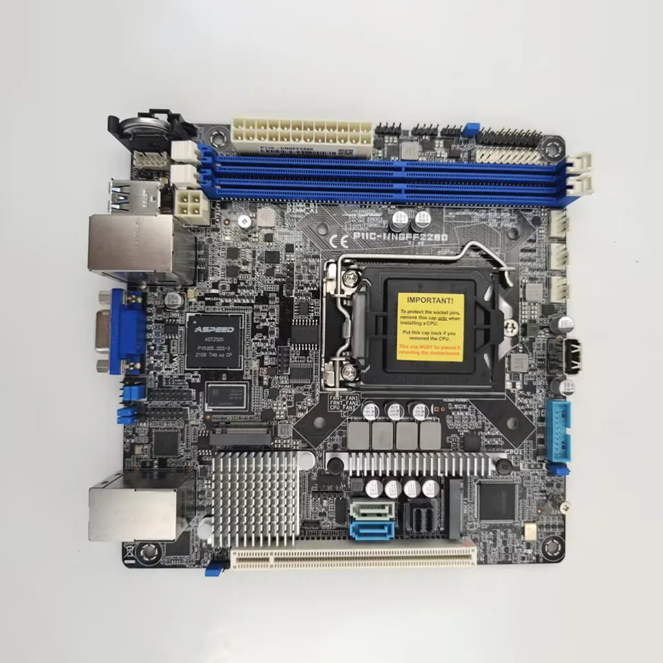 P11C-I 워크스테이션 마더보드 ASUS호환 mini-ITX 서버 보드듀얼 기가비트 LAN 포트 NGFF2280