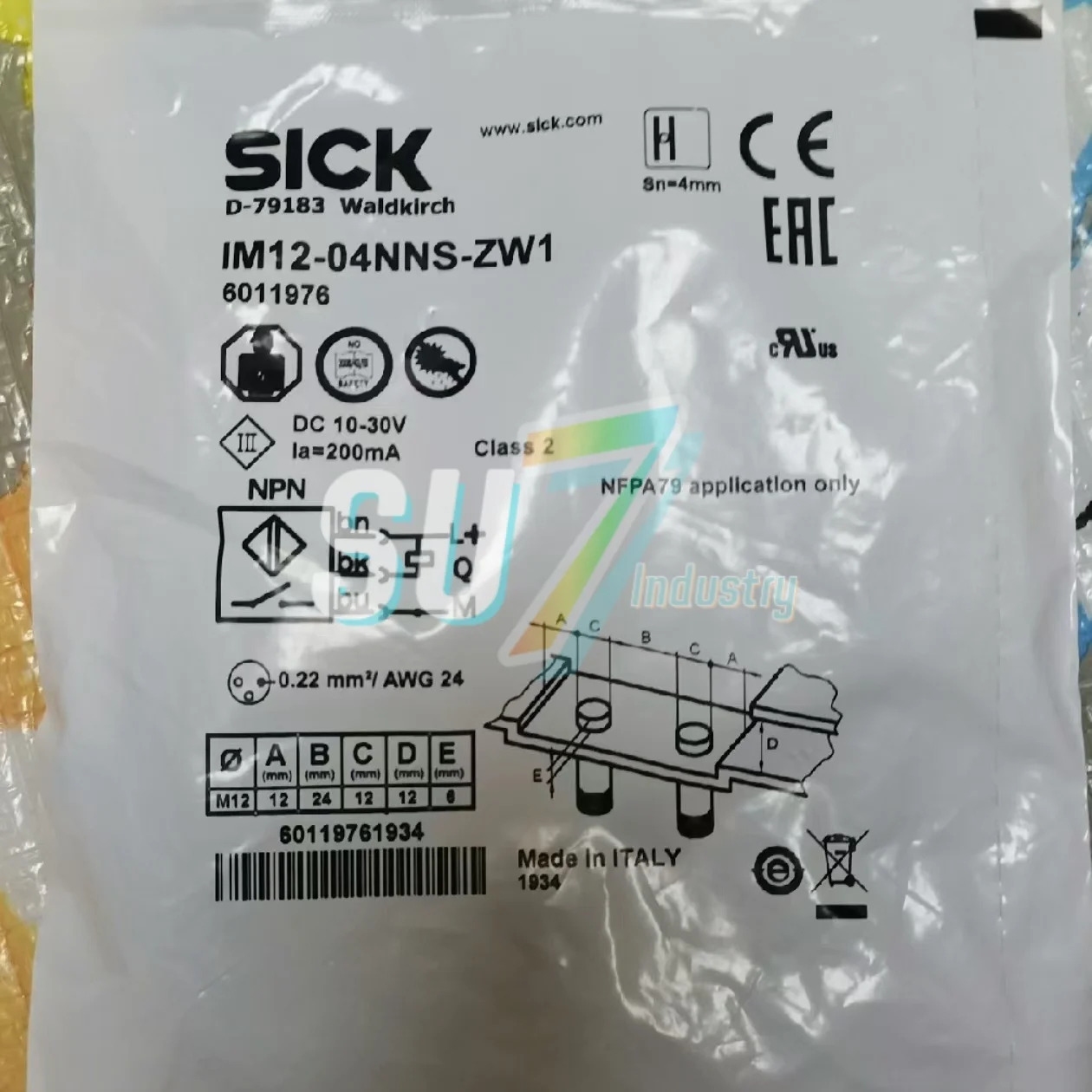 CM18-12NPP-KC1 IM12-04NNS-ZW1 IM30-15BPS-ZC1 원통형 나사 유도형 센서 원본