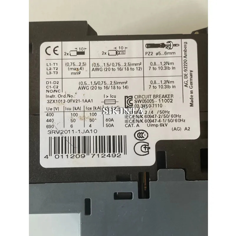 3RV2011-1AA10 3RV2011-1AA15 3RV2011-1AA25 3RV2011-1BA10 3RV2011-1BA15 완전히 리퍼