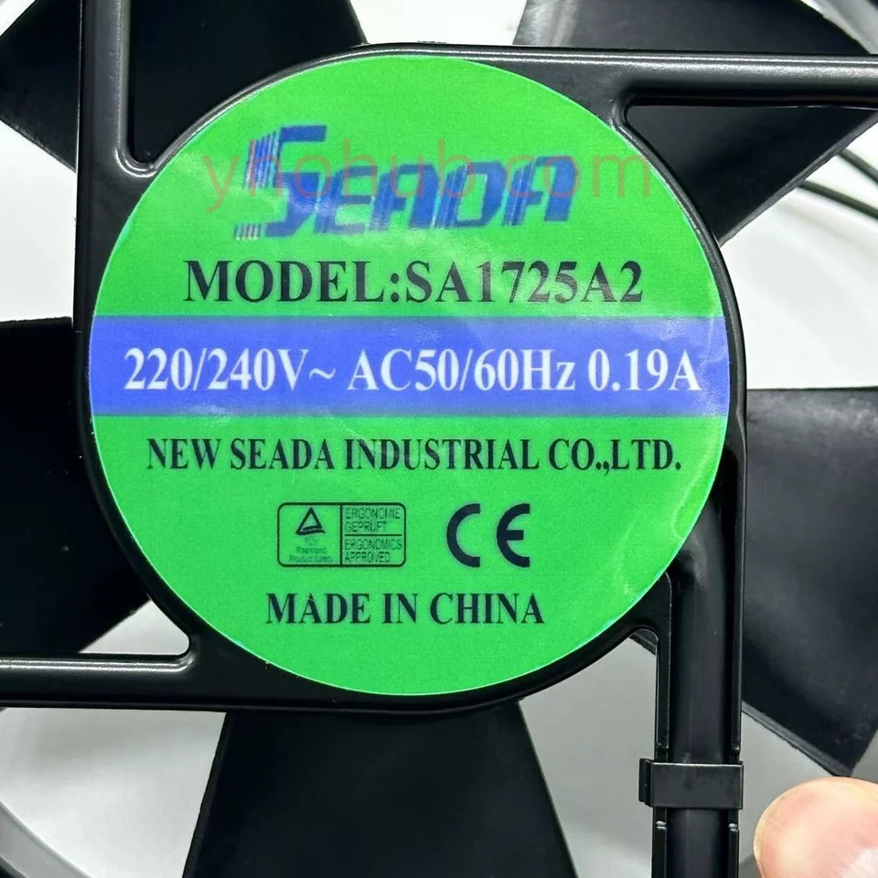 SEADA 2 와이어 서버 냉각팬 SA1725A2 AC 220V 0.19A 172x150x51mm